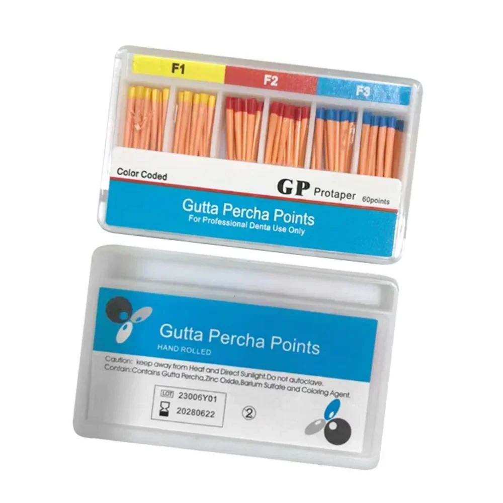 1Box Dental Supplies Gutta Percha Points Dentist Products Dental Materi #15-40/F1/F2/F3 GP Material Endodoncia AG