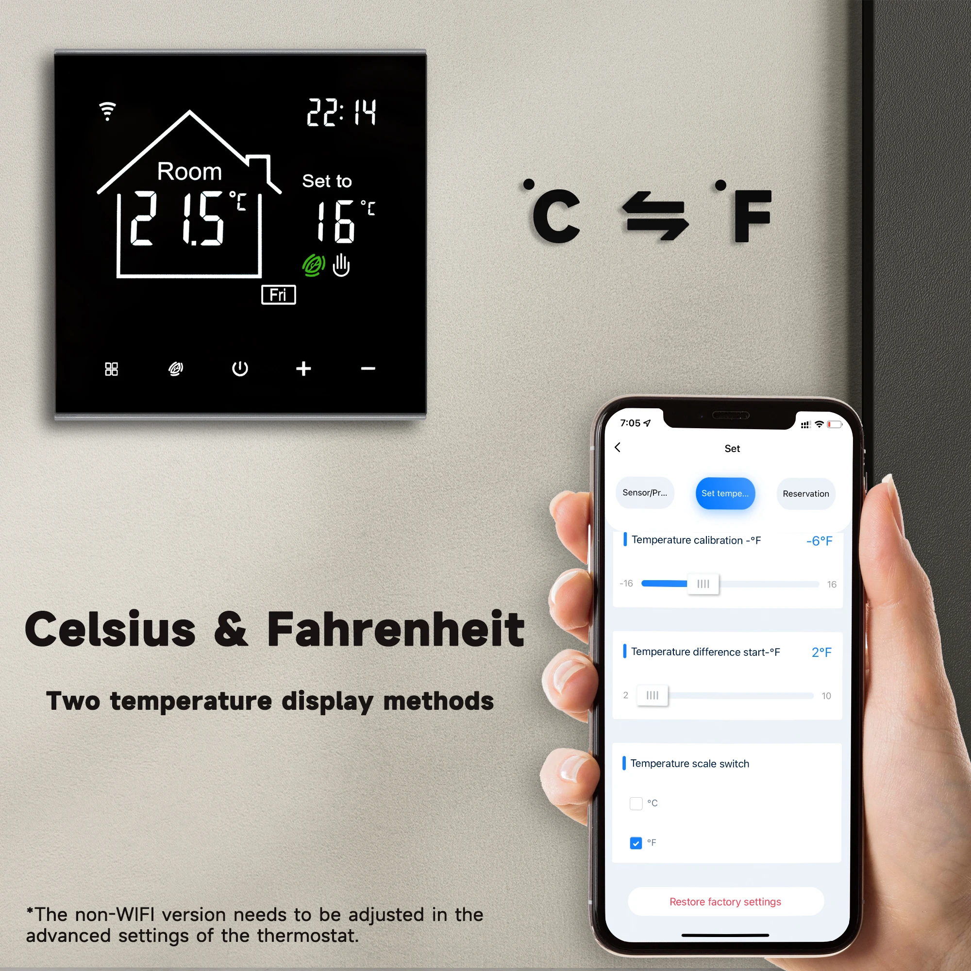 Tuya WiFi Smart Thermostat Temperature Remote Controller for Electric Floor Heating Water/Gas Boiler for Google Home, Alexa