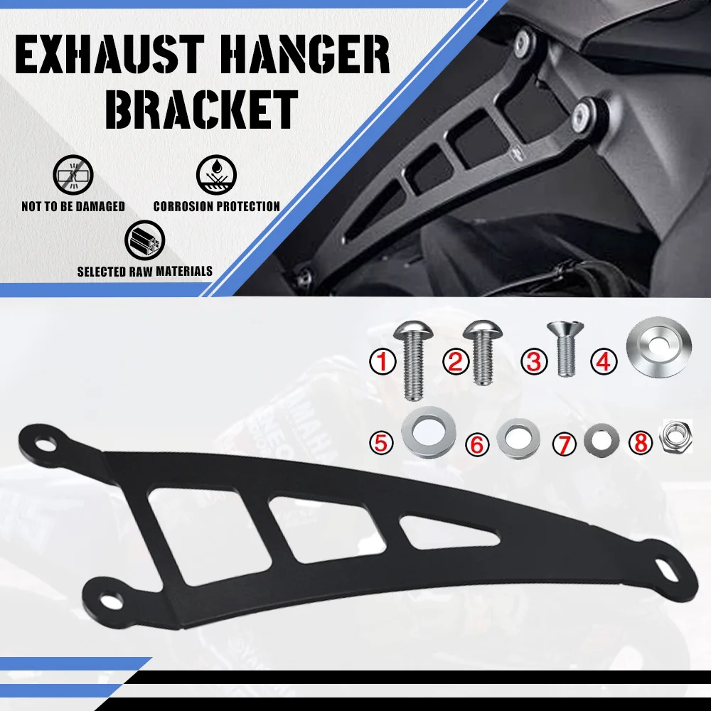 

2024 2025 FOR KAWASAKI ZX6R 2009-2023 Ninja ZX-6R/40th Anniversary Edition Exhaust Hanger Bracket Muffler Exhaust Hanger Holder