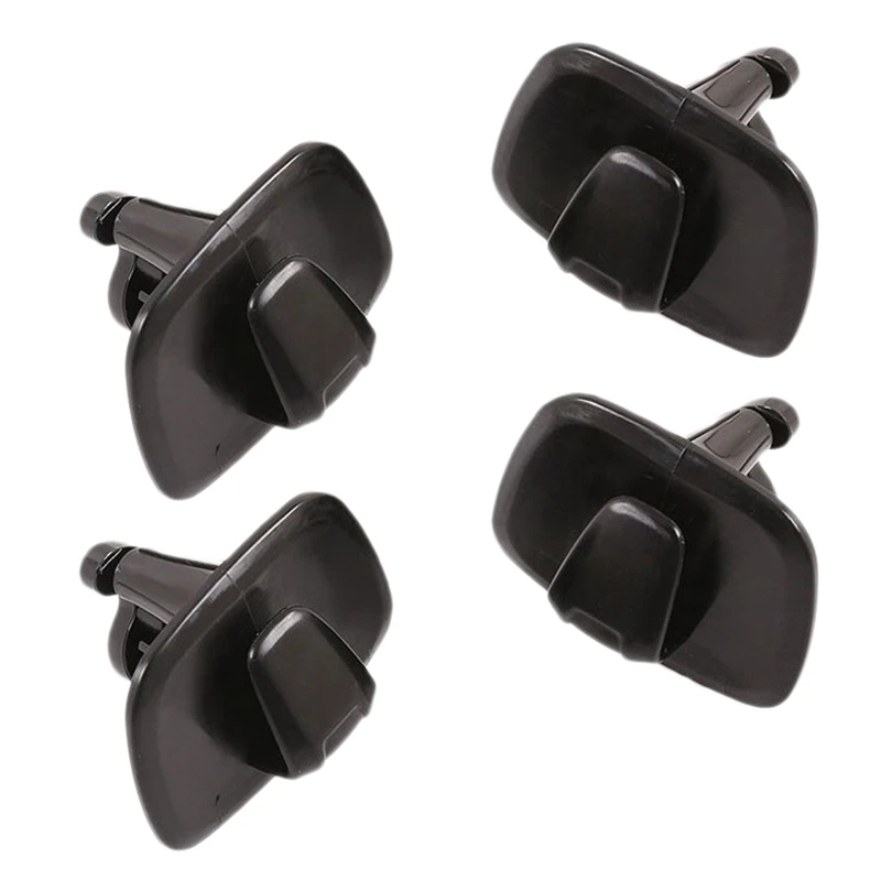 

4Pcs Car Black ABS Interior Roof Hooks Clothes Hanger Hook Trim For Volvo V90 S90 XC40 XC60 XC90 2015-2020