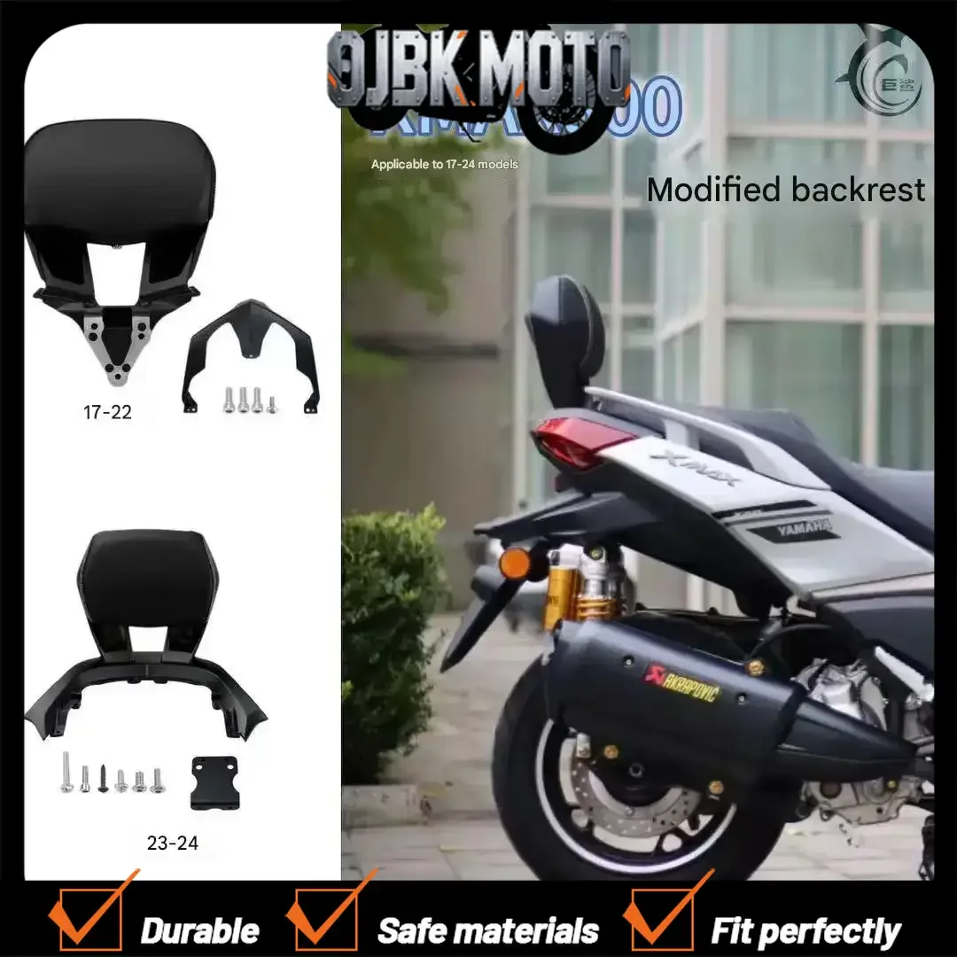 Motorcycle Backrest Xmax300 Back Rest Back Backrest for Yamaha X-Max300 125 250 Xmax 300 2017-2022 2023 2024 Backrest Cushion