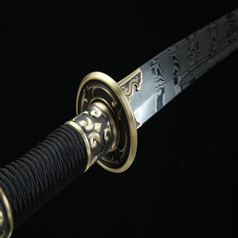 Longquan Dragon Tiger Sword Hand forged dragon Phoenix Sandalwood Blitzkrieg sword cold weapon collection gifts