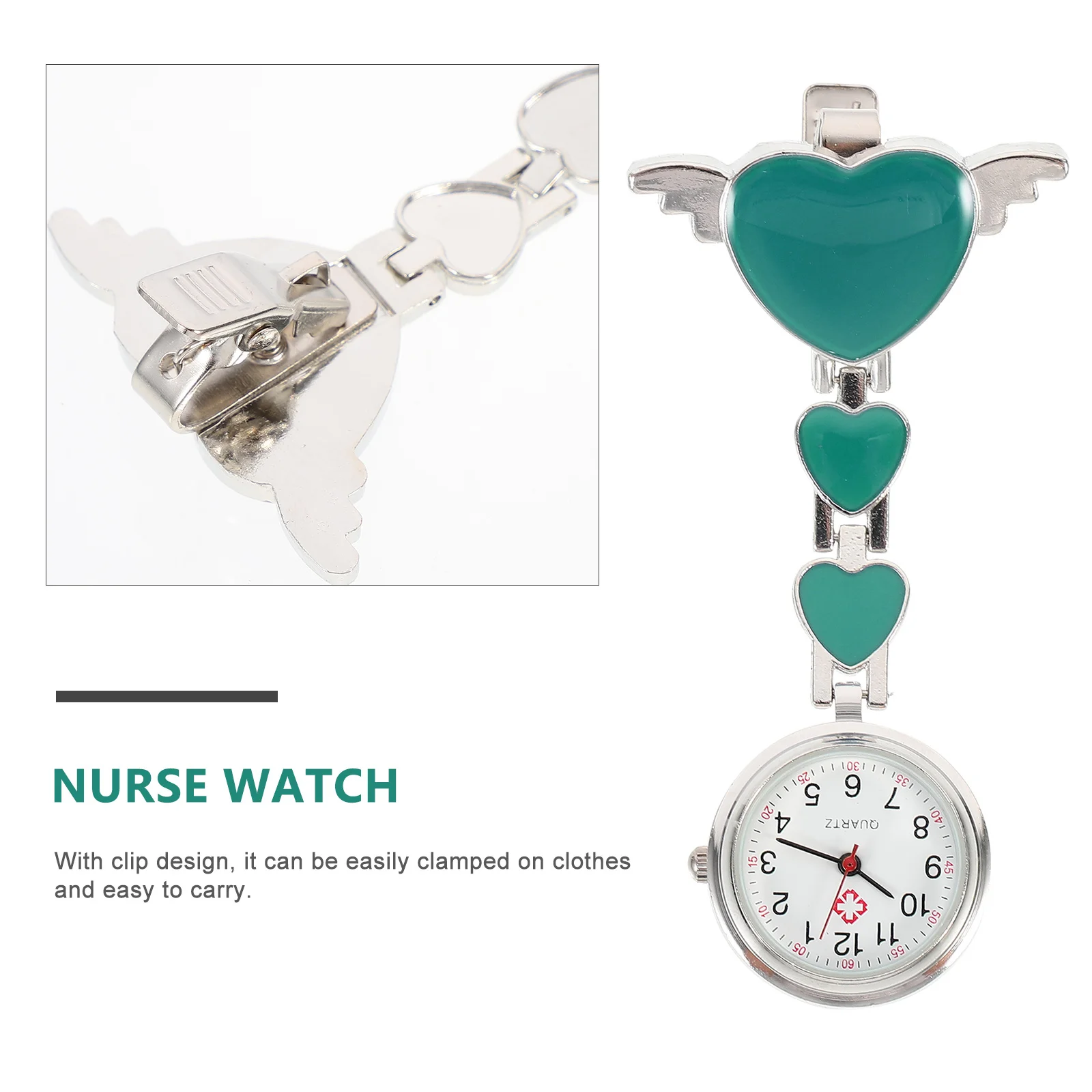 

Quartz Nurse Hanging Pocket Watch Large Dial Stylish Nurse Fob Watch Medical Portable Nursing Pocket Clock for Healthcare