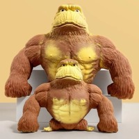 Stretchy Glue-Sand Filled Rubber Gorilla Cute Squishy Monkey Animal High-Elastic Stretchable Decompression Creative Toys Gift