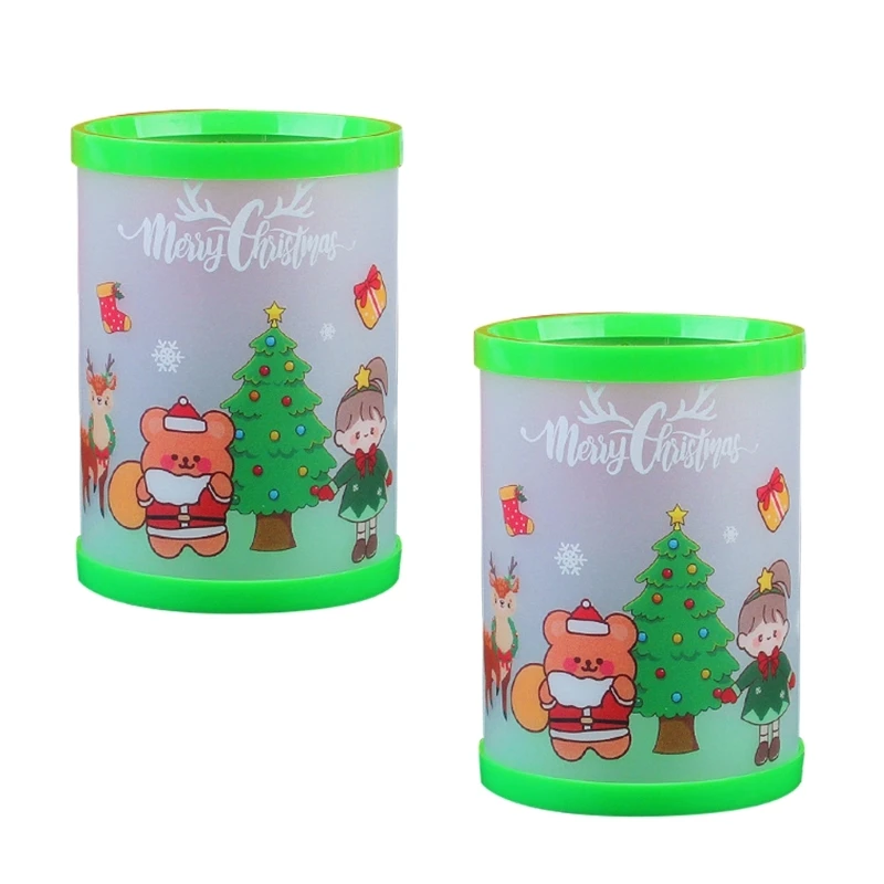 Рождественский держатель для ручек, экономящий место, держатель для ручки, пульт дистанционного управления для офисного стола,