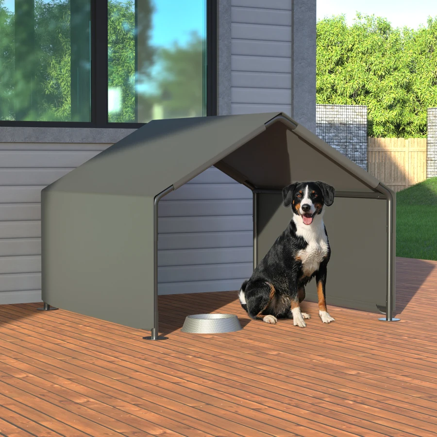 

Dog Shade Shelter Portable Pet Tent Water Resistant Dog House for Shade Protection Outdoor Garden Patio Backyard Gray