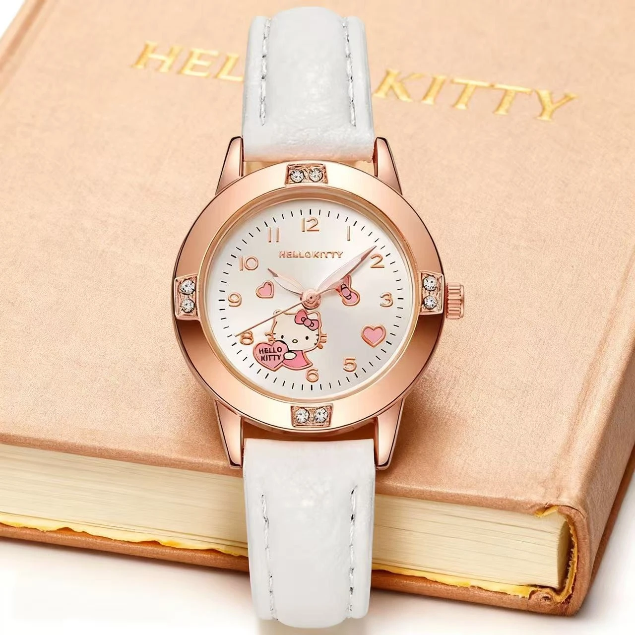 Детские часы Sanrio Kawaii Kuromi Cinnamoroll, кварцевые повседневные модные часы Melody, подходят для женских подарков на день рождения Детские часы Sanrio Kawaii Kuromi Cinnamoroll, кварцевые повседневные модные часы Melody, подходят для женских подарков на день рождения