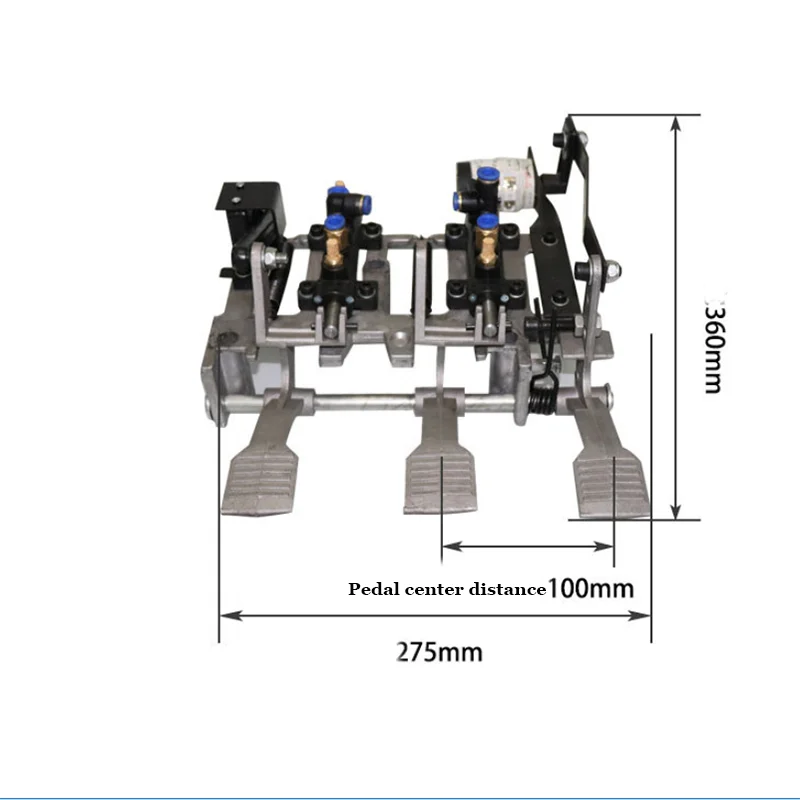 1pc Car Tire Disassembly Machine Steel Frame Assembly Three-pedal Hanging Valve Horizontal Valve Tyre Changer Pedal Assembly