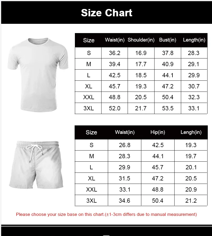 Stripe Digital Printing T-shirt Set Men's Fashion Sports Set Men Clothing Clothes for Men Mens Clothes Tracksuit Ropa Hombre