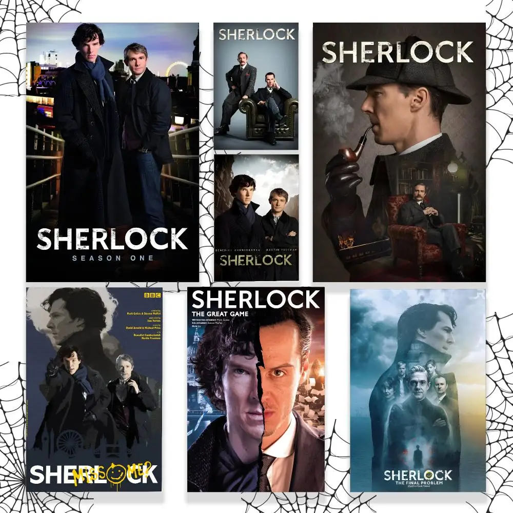 TV Series S-Sherlock Poster Graphic Wall Art Poster HD Waterproof PP Paper Print for Bedroom Living Room Office Decor Gift