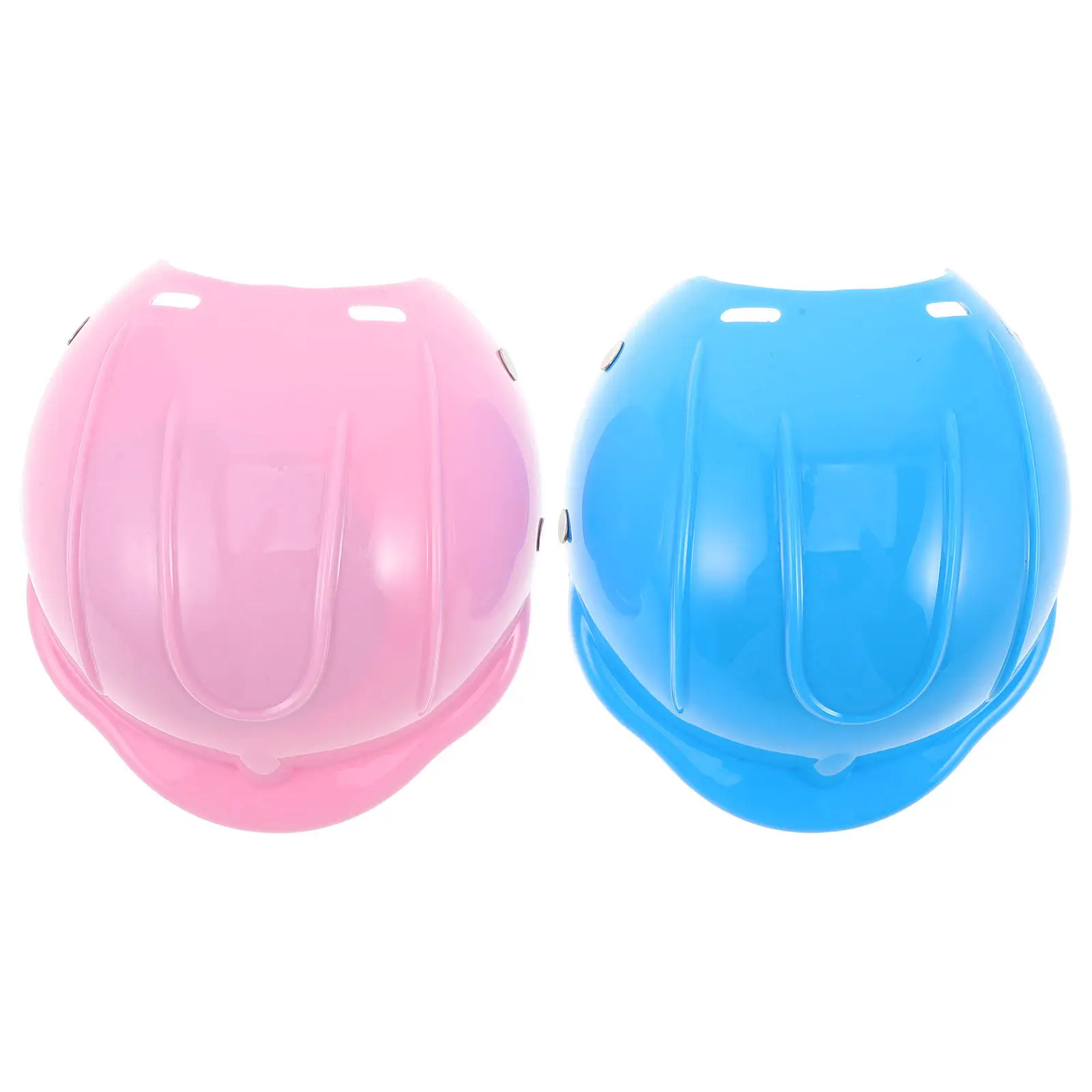 

2Pcs Sport Helmets 18 Inch Adjustable Protective Hard Hats for Pretend Play Bike Safety Gymnastics Accessories Mini Construction