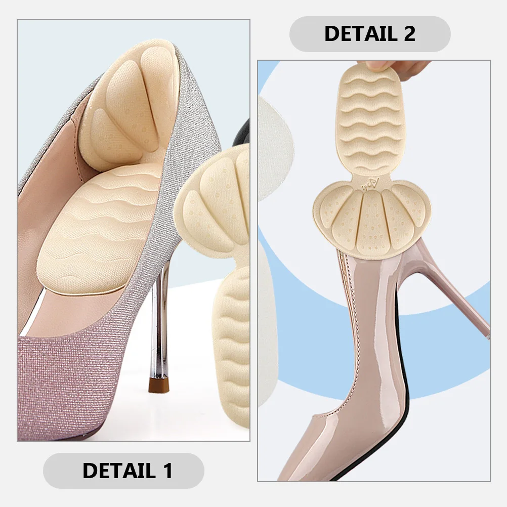 

2 Pairs T-Shaped Pads Wear-Resistant Shoe Inserts High Heels Foot Pain Relief Blister Prevention Replaceable