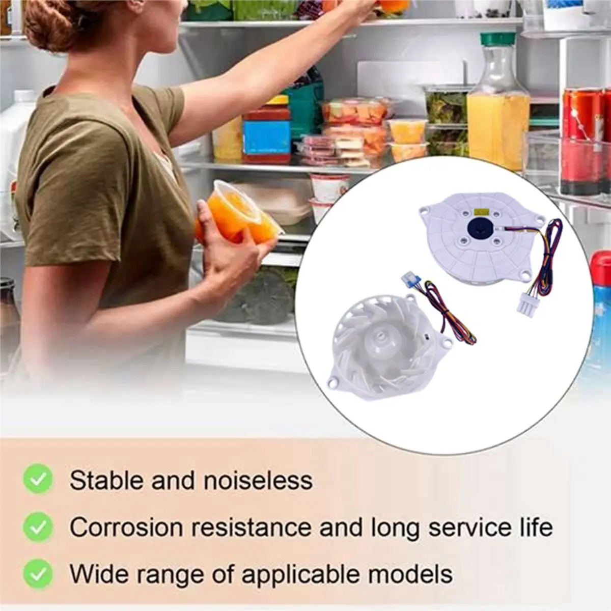 update. 3X EAU63503702 Refrigerator Evaporator Fan Motor for LG Fridge AREL2110RA Cooling Fan Motor Replacement Part DC 12V