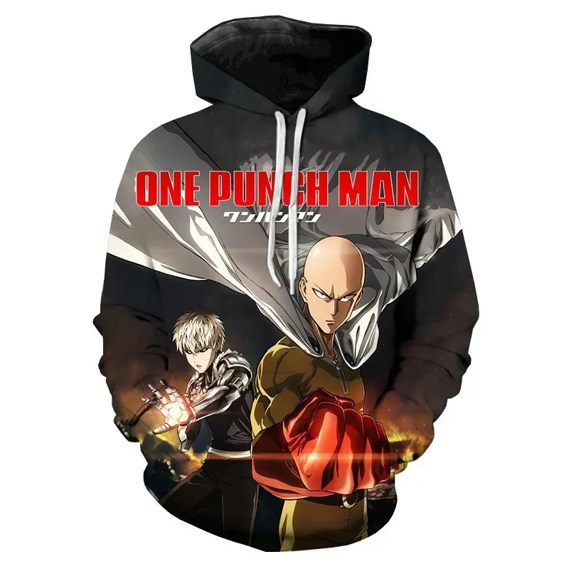 One Punch Man Anime 3D Print Hoodies Men Women Casual Fashion Oversized Sweatshirts Hoodie Kids Pullovers Tracksuit Man Clothing