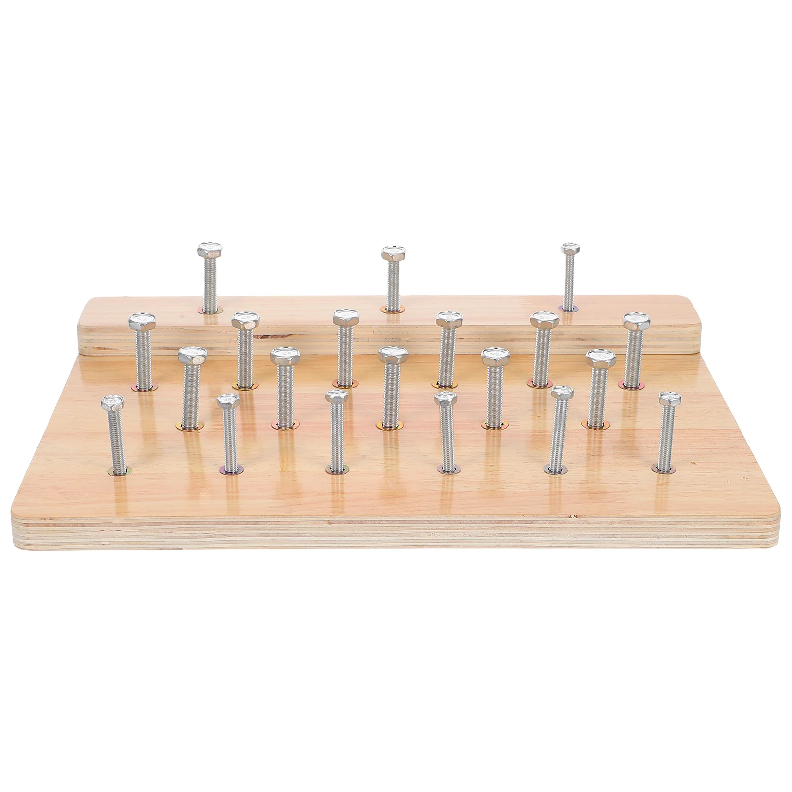 Tavola da allenamento per la riabilitazione del polso Peg per anziani Pannello forato per la coordinazione occhio-mano in legno occupazionale