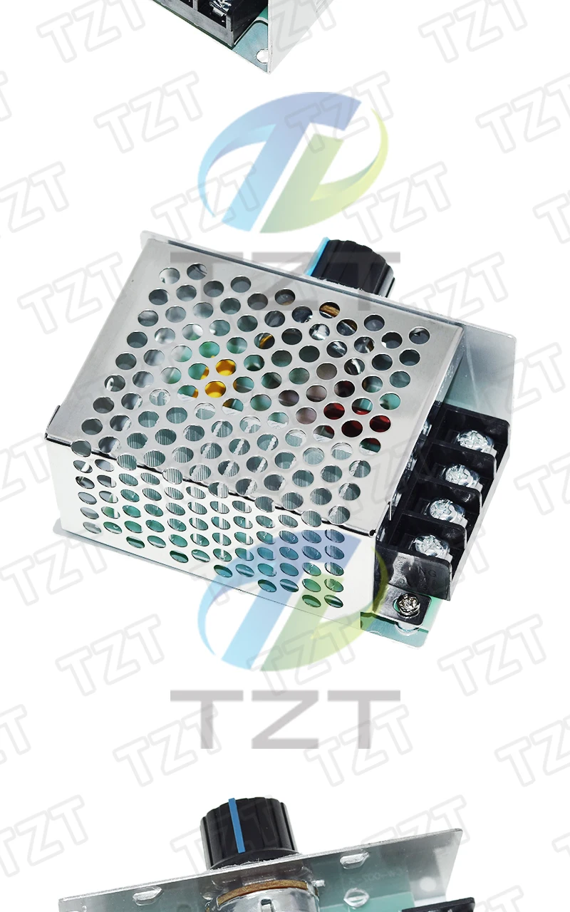 TZT Professionelle Spannungsregler 4000 W 220 V Hochleistungs-SCR-Geschwindigkeitsregler Elektronischer Spannungsregler Gouverneur Thermostat – Detail 8