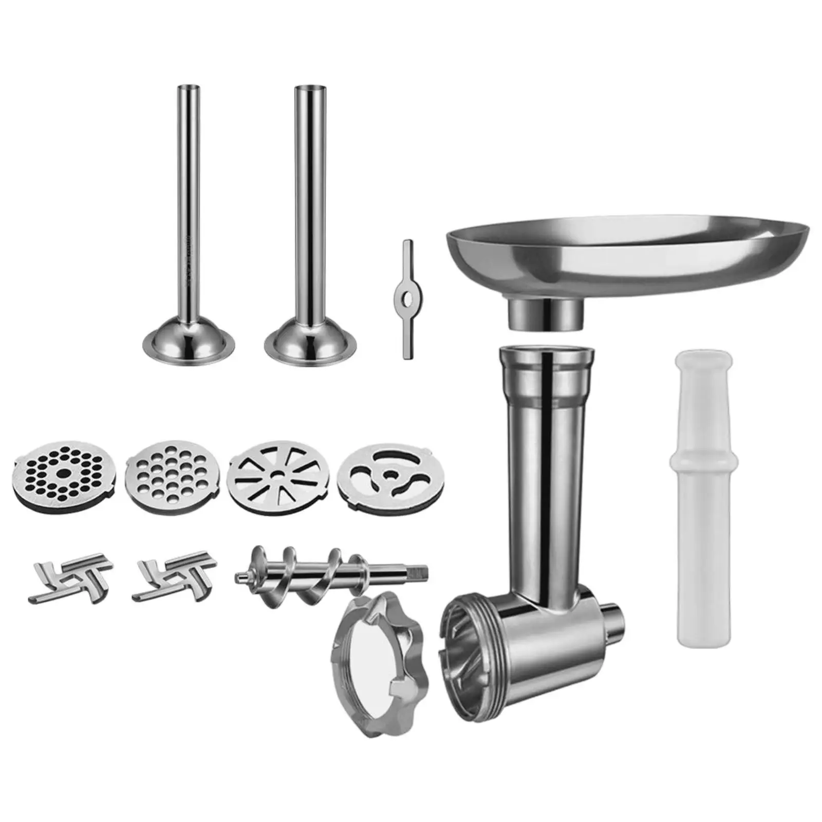 Durable Meat Grinder Attachment for KitchenAid Accs Household Tool Silver