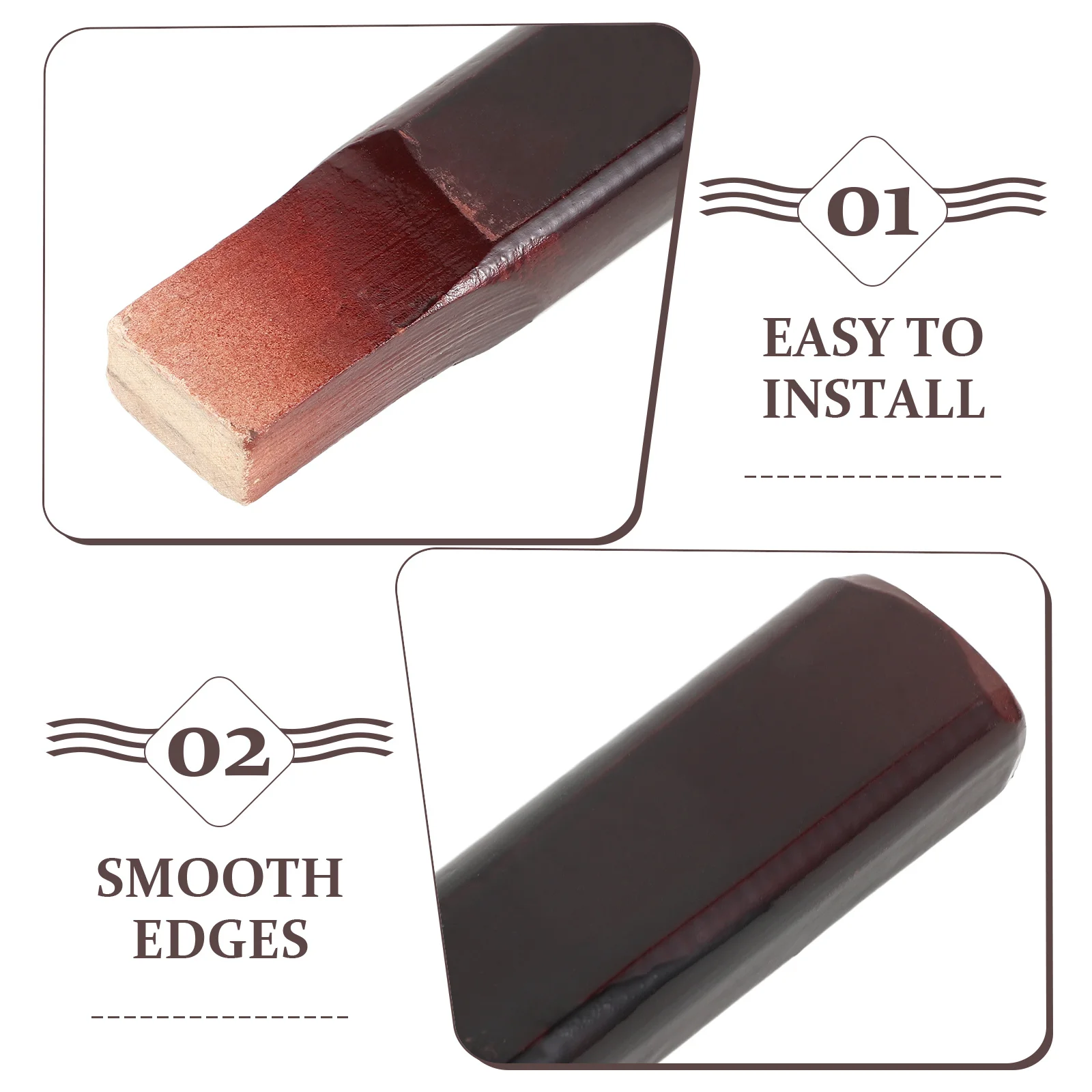 

Hoe Handle Replacement Wood Tool Handle Sturdy Construction Worker Accessory Easy to Grip Comfortable Experience