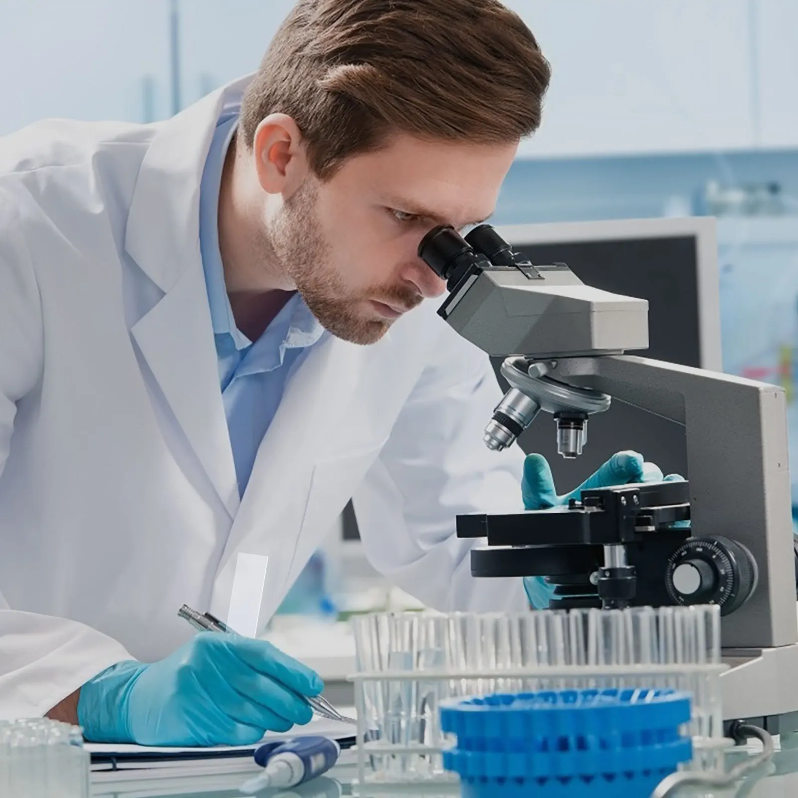 

300Pcs Microscope Slides and Cover Slips Pre-Cleaned Optical Glass Ground Edges for Lab Students Homeschool Supplies Scientific