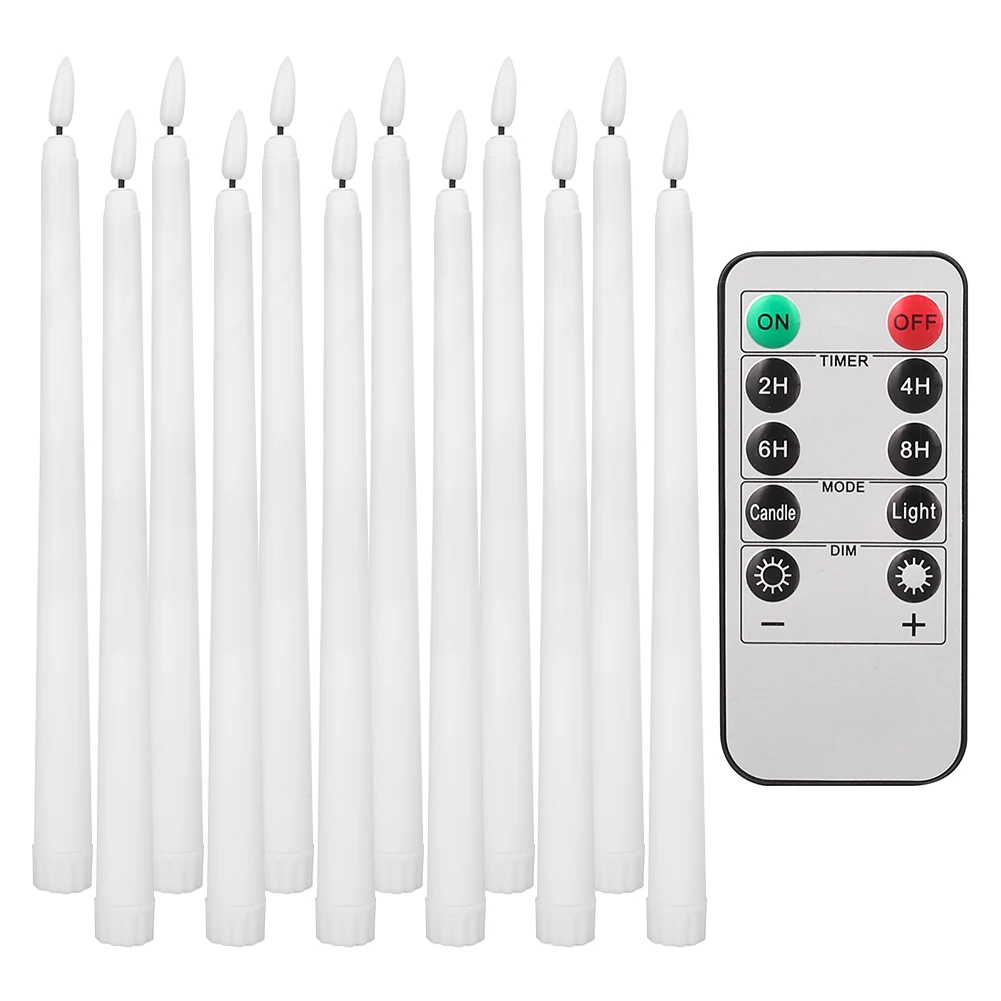Packung mit 12/24 Stück flammenlosen, flackernden LED-Kerzen mit Fernbedienung, batteriebetriebene Teelichter, Heim-/Hochzeitsdekoration, Kerzenständer