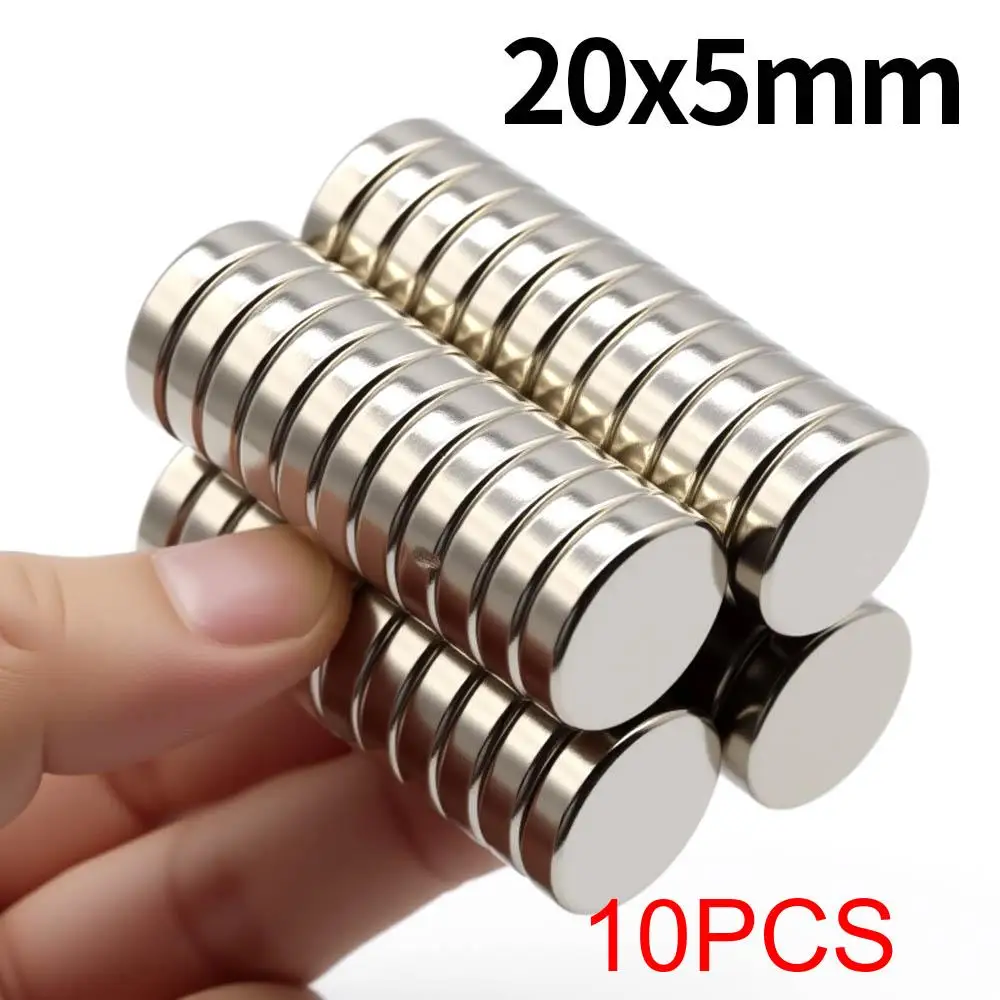 20x5mm Super Sterke Neodymium Magneet N35 NdfeB Permanente Magnetische imanes Ronde Krachtige Magneten Koelkastmagneet