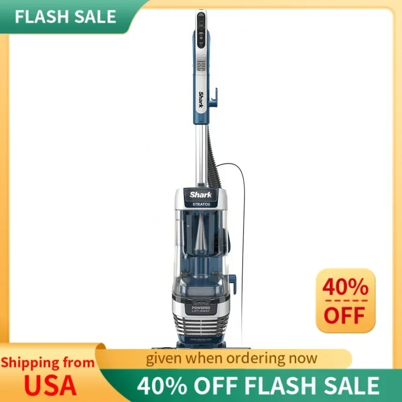 

QWShar AZ3002 Stratos Upright Vacuum with DuoClean PowerFins,HairPro,Powered Lift-Away,Self-Cleaning Brushroll,&Odor Neutralizer