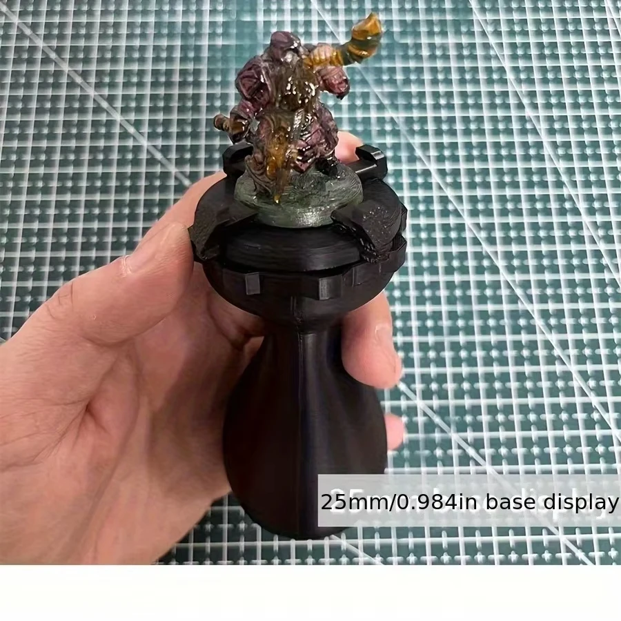 Poignée ergonomique confortable pour la peinture de modèles miniatures de 20 mm à 50 mm, offre une prise en main sûre pour une coloration détaillée 15UB
