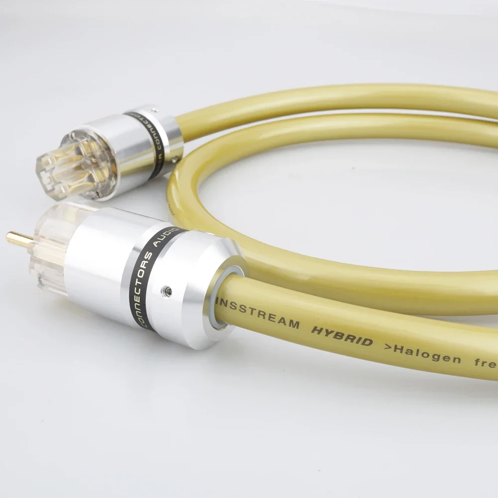 Cable de alimentación VDH MC, Cable de alimentación híbrido halógeno OFC Schuko, cable de enchufe Schuko de aluminio