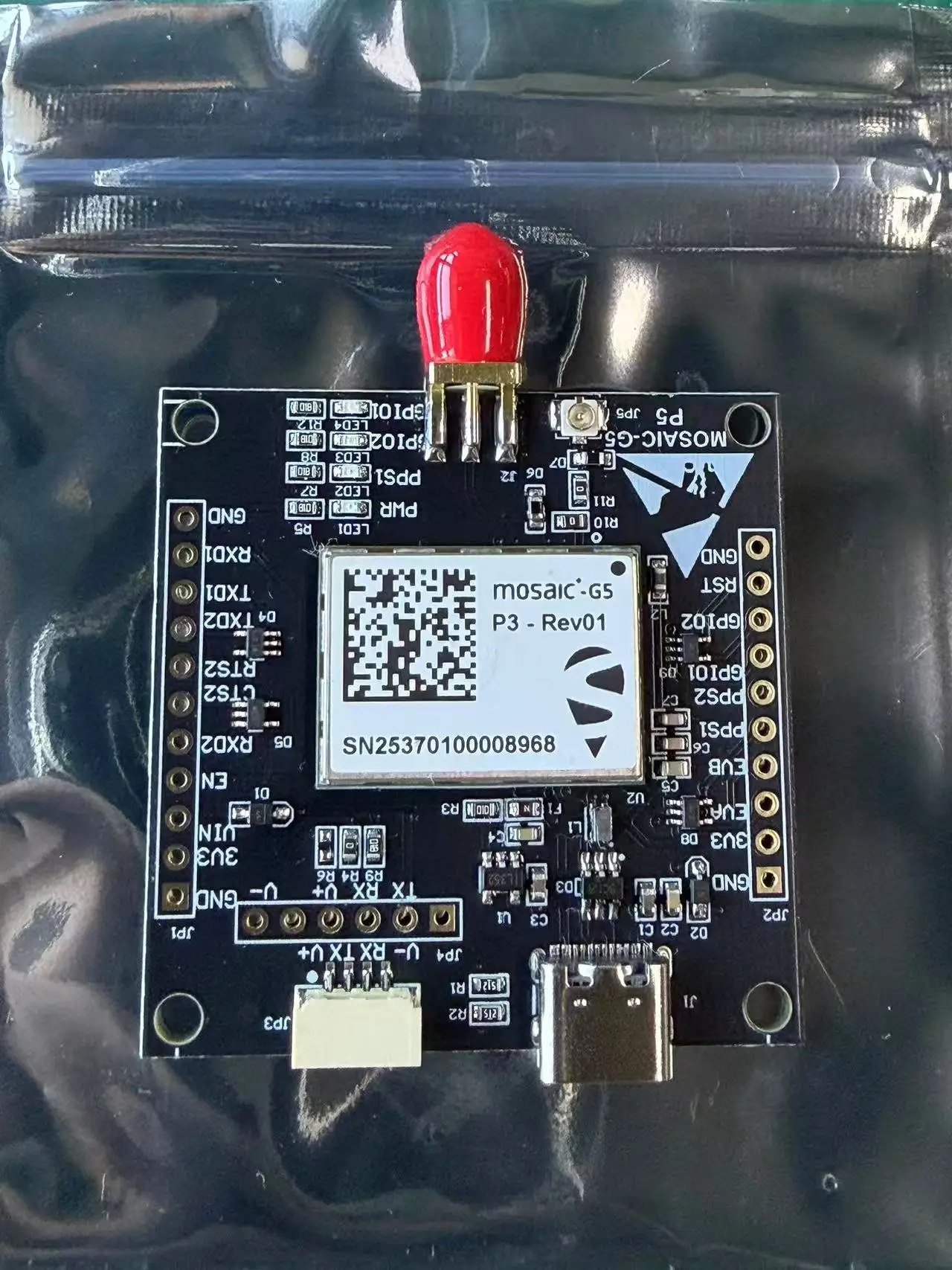 Mosaic-G5 RTK GNSS Module Receiver Board with USB and JST Interface for UAV Robotics Positioning