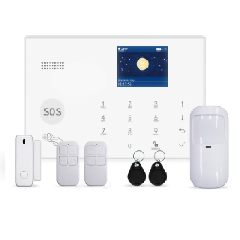 Tuya WiFi GSM 2G /4G CID Alarm System Kit Home Burglar Alarm System Package with Contact ID