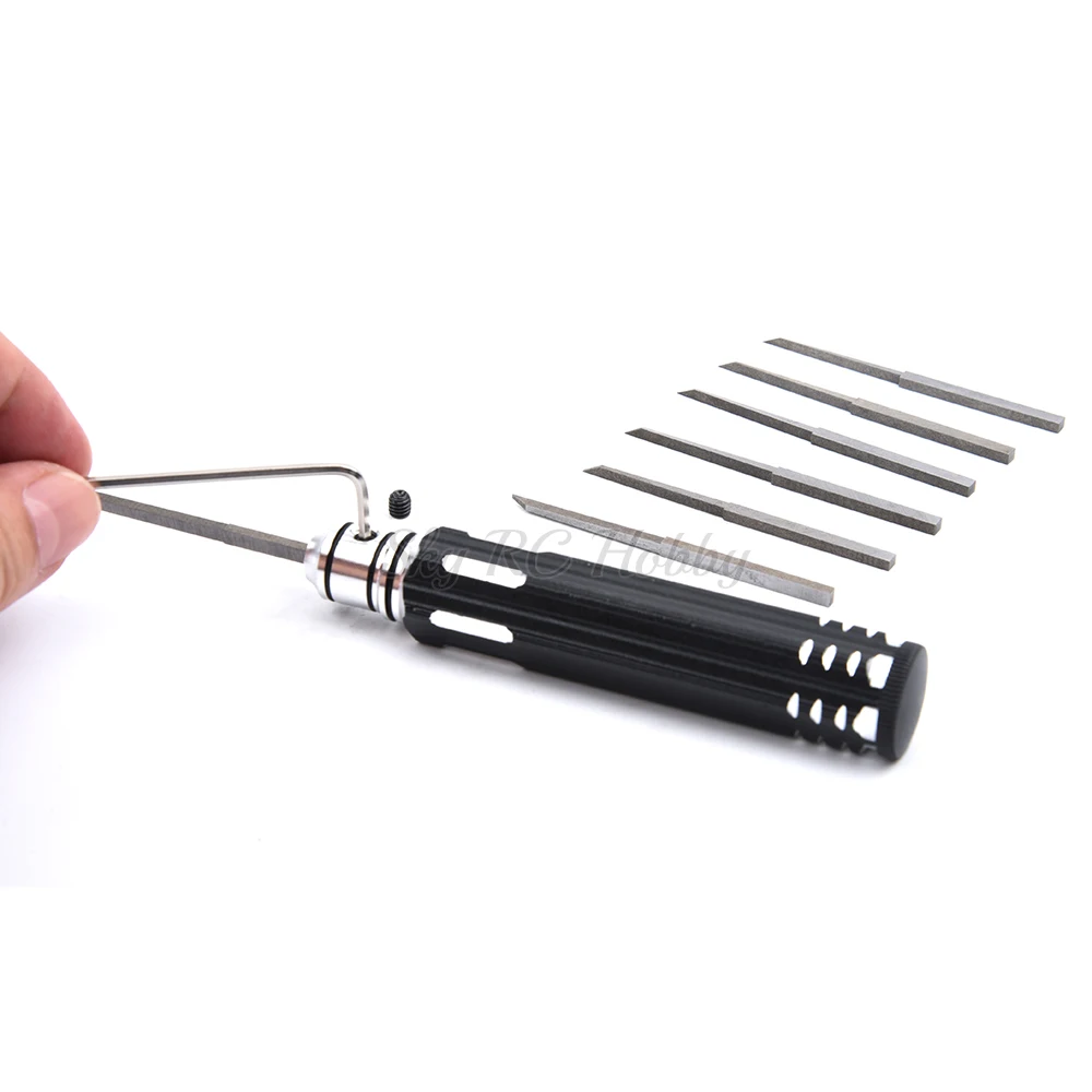 Prime Model Scriber w/ Blade Resin Carved Scribe line Hobby Cutting Tool Chisel 5 / 7 Blade Tools for RC Car Drone Repair