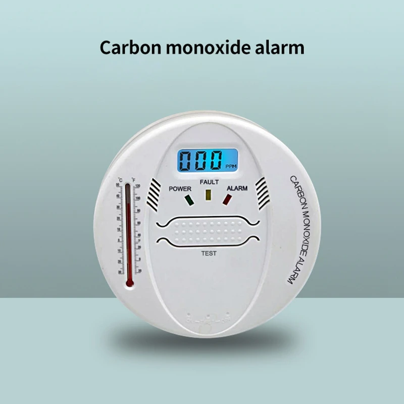 Detector de hollín de nido de abeja, alarma de monóxido de carbono CO, detección de humo azul, estufa de carbón, sistema de seguridad