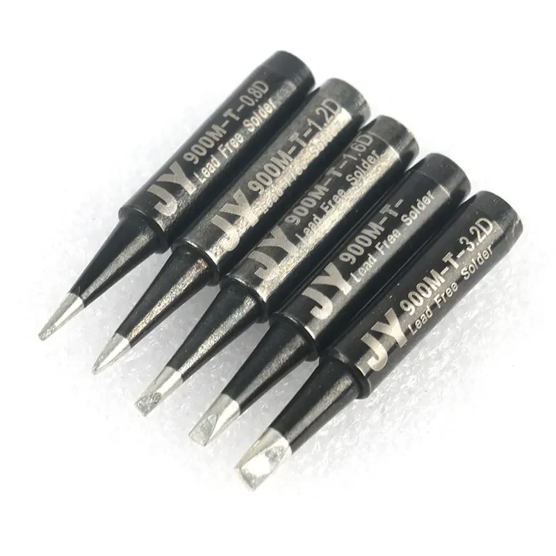 14PCS/Lot JY BLACK Lead-Free Soldering Solder Iron Tips 900M-T-K For Hakko 936 FX888/888D SAIKE CXG YIHUA AOYUE