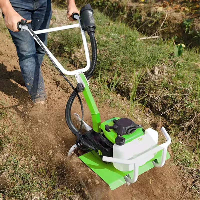 

4-Stroke High-Efficiency Mini Tiller, Self-Propelled Hand-Held Cultivator, Powerful Gearbox for Weeding & Soil Loosening