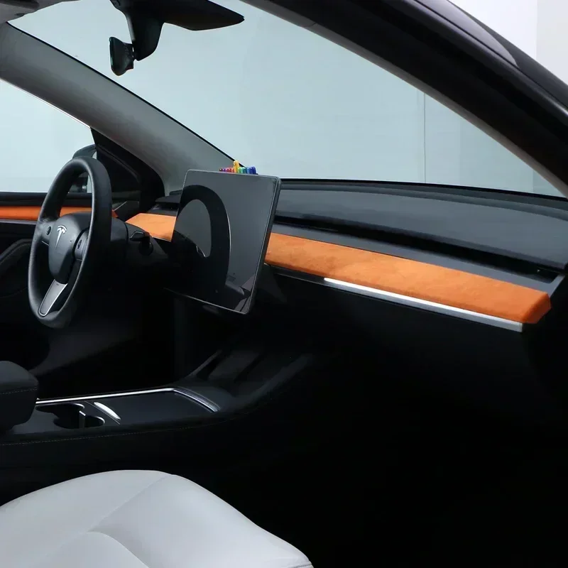 Per la copertura modellata del cruscotto dell\'auto modello Y per Tesla Model 3 Y 2019-2023 accessori per toppe Decorative del pannello degli