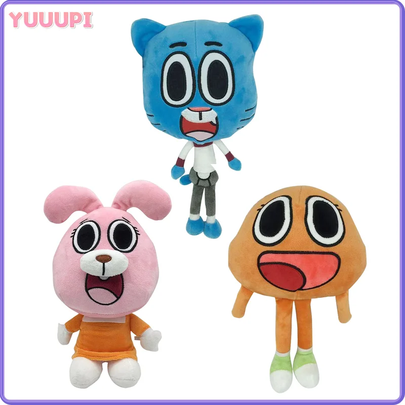 كارتون عالم غامبول المذهل داروين أنيس ألعاب من القطيفة القط الأرنب الحيوانات المحشوة مضحك ديكور المنزل هدايا عيد ميلاد الاطفال #1