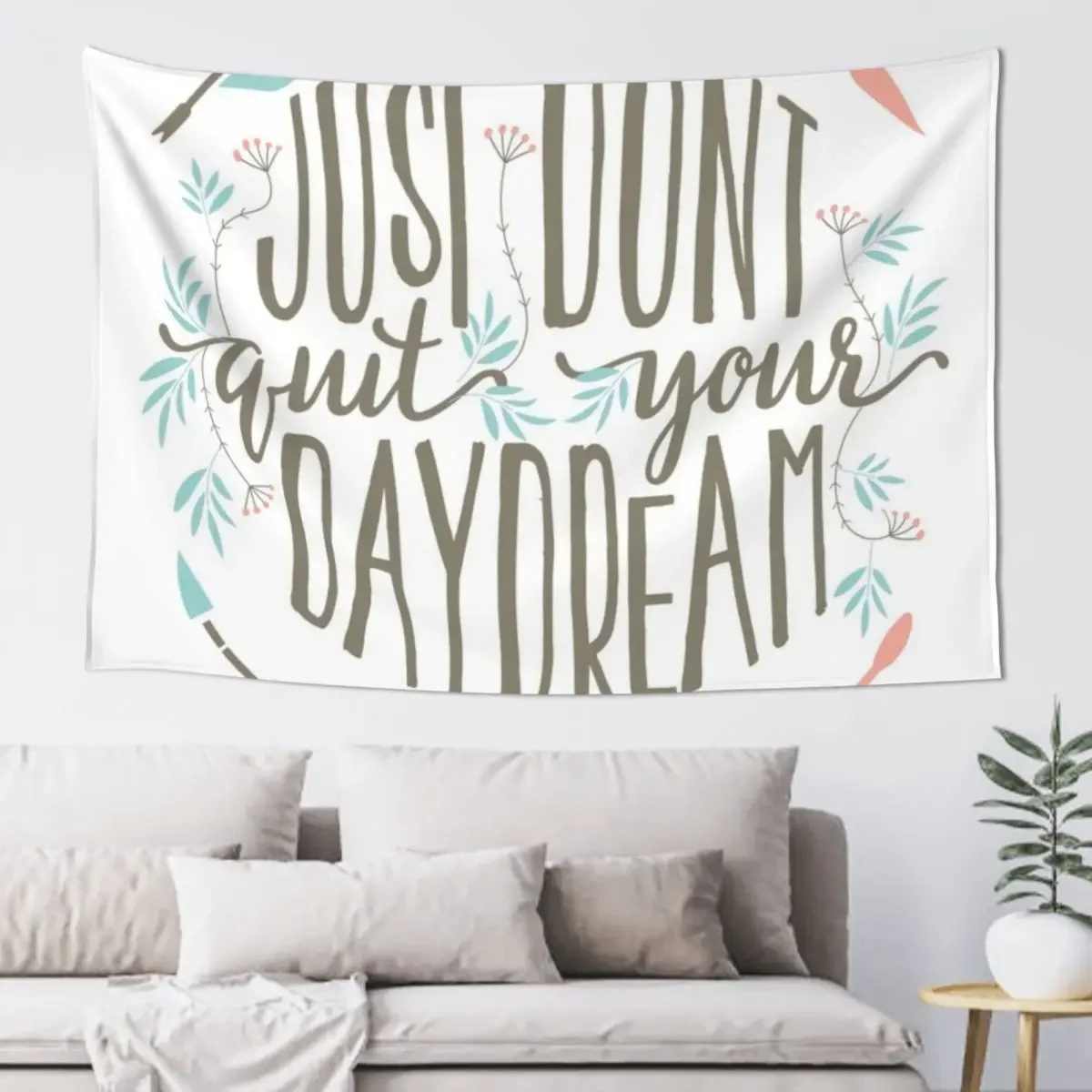 

Just Don't Quit Your Daydream Tapestry Decoration Bedroom Bedroom Deco Anime Decor Tapestry
