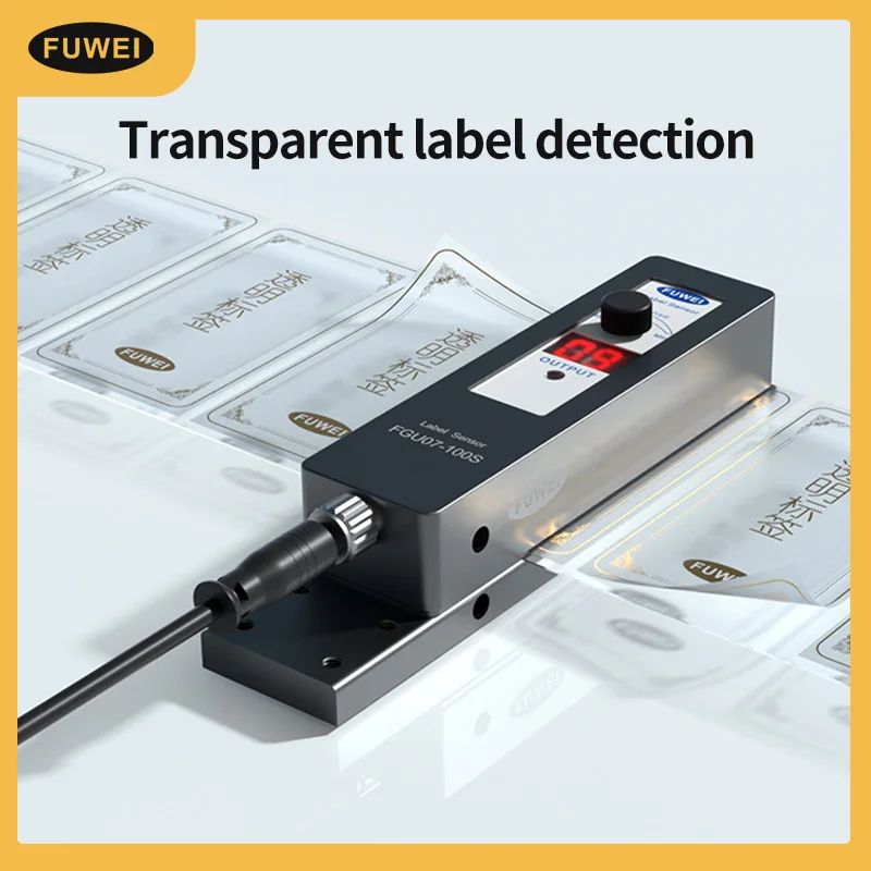 FUWEIFGU07-100S Digital Label Sensor Photoelectric Switch for Transparent And Non-Transparent Label Detection Machine  Labeling