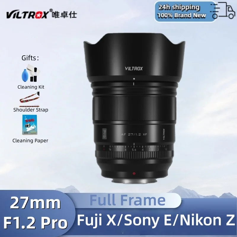 

Viltrox 27mm F1.2 PRO Auto Focus Large Aperture Lens for Fujifilm XF Mount APS-C Mirrorless Cameras Lens XE3 XT10 XT5 XT4 XT30