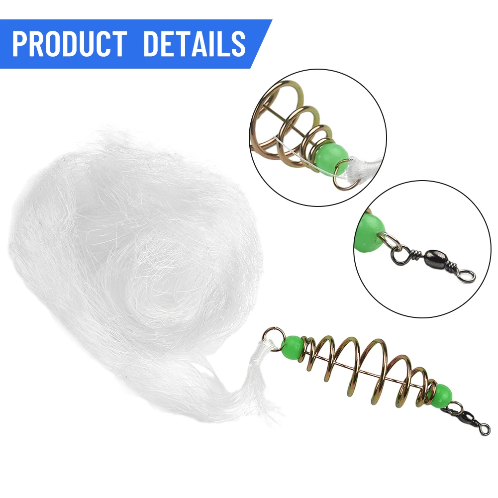 Mesh Fishing Net Iron+nylon Lightweight 7*5cm Overlord Portable Safety Fishing Tying Sticky Net White High Quality