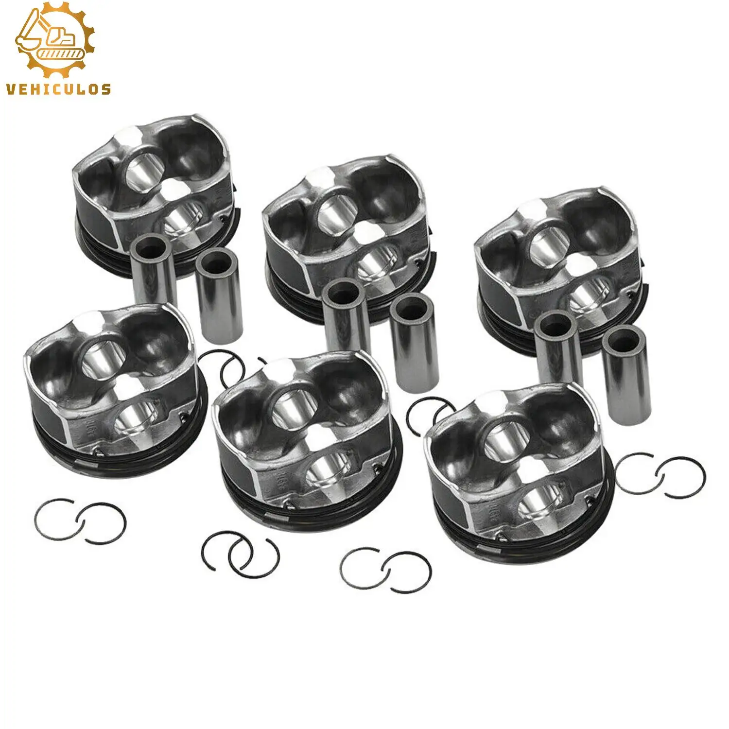 11257577586 11257577581 11257610295 6PCS Engine Pistons Rings Φ84mm 350PS For BMW 135i 335i 535i 740i E90 N54B30 3.0L L6 Turbo