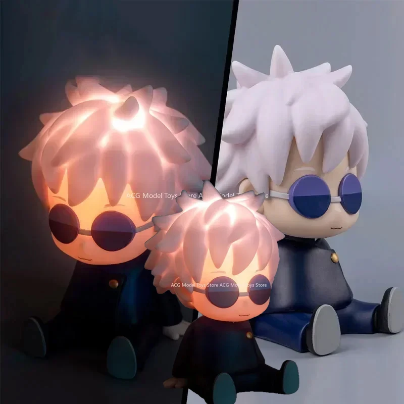 In Stock Genuine Original JUJUTSU KAISEN SATORU GOJO FIGURE ACTION FIGURES NIGHT LIGHT PAT LIGHT DESK Anime Action Figure