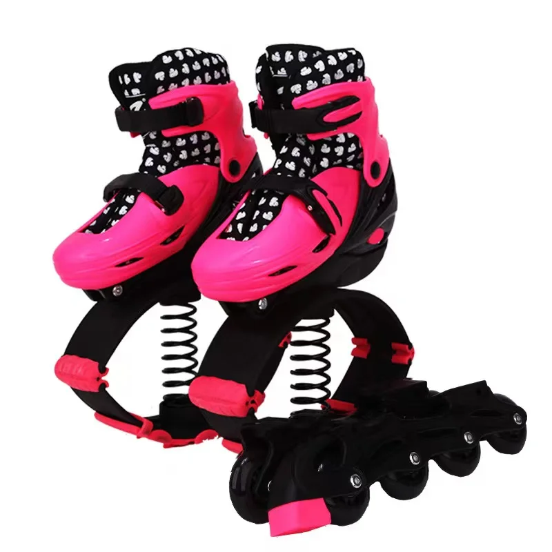 Inline Roller Skates Bounce Shoes, 4 Wheels, Youth Fitness, Sports Skating, Dual-Purpose Jumping Sneakers, Size 39-41