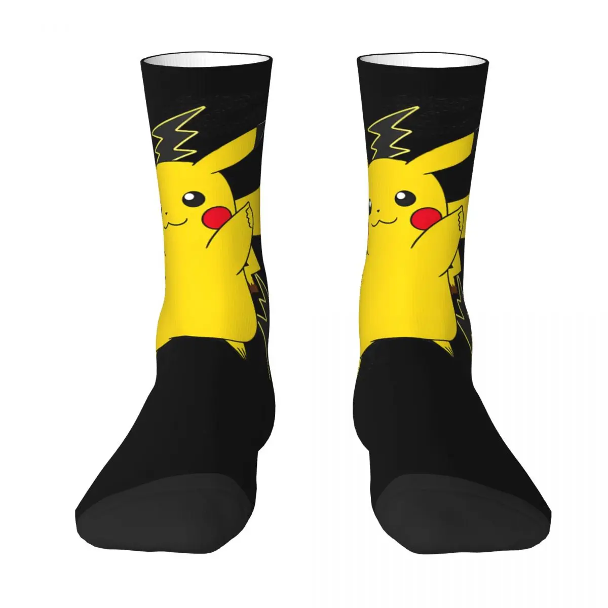 Pokemon MINISO Socks Korean Stockings Winter Non Slip Men Socks Breathable Printed Skateboard Socks