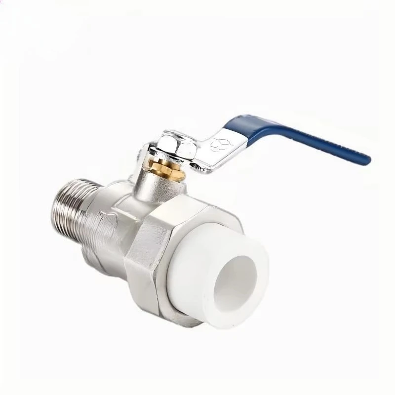 

Forged PPR plastic pipe outer joint ball valve various specifications to choose from