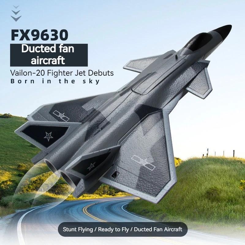 

New Flying Bear Fx9630 Four Channel Ducted J-20 Remote-Controlled Stunt Aircraft Weilong J20 Fighter Fixed Wing Model Drone Toy