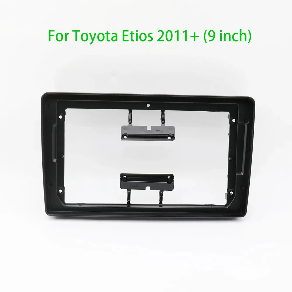 fitting installation interface Stereo GPS navigation adapter panel 9'' Car Radio DVD Player Fascias Frame for Toyota Etios 2011+