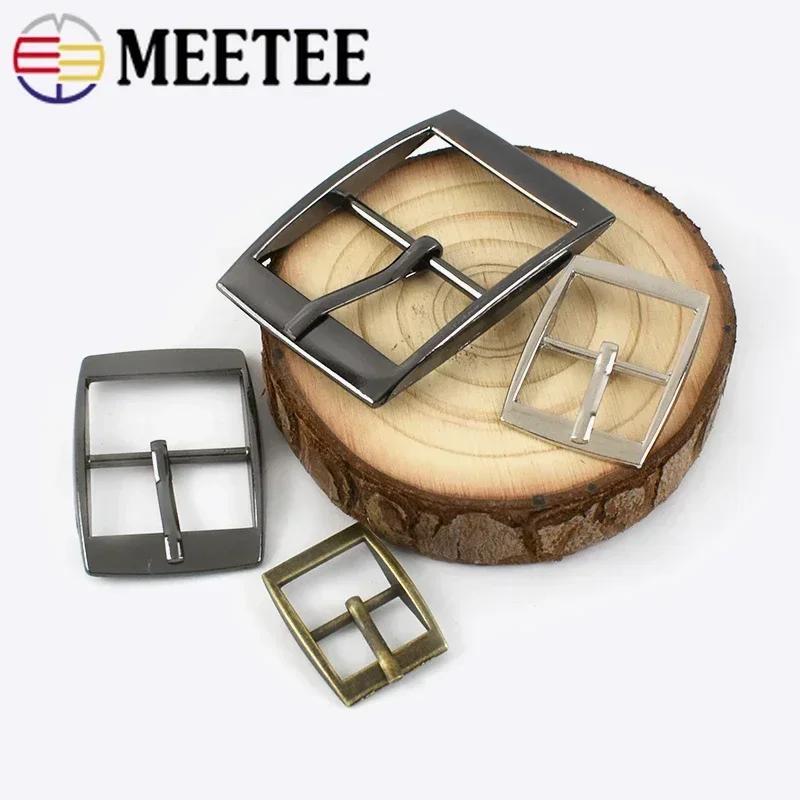 5/10Pcs Meetee 15-30mm Metal Belt Pin Buckles For Backpack Strap Clip Hook Webbing Adjust Clasp DIY Leather Craft Accessories