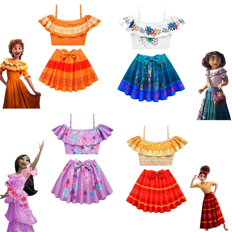 

Купальники для девочек Mirabel Dolores Pepa Isabel, купальник, пляжные плавки, детский купальный костюм, очаровательное бикини, платье принцессы для косплея