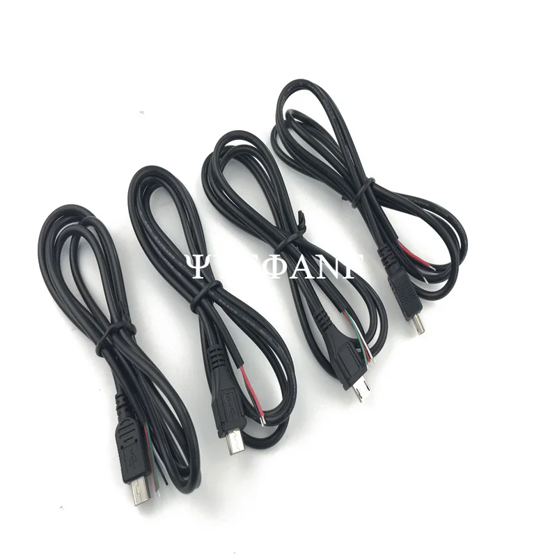 1M Micro USB Male Jack DIY Repair Cable 2pin 4pin - High-Speed Data Sync & Fast Charging Cord for Android, Power Bank & More